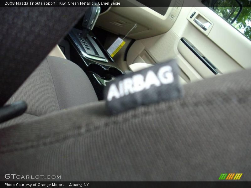 Kiwi Green Metallic / Camel Beige 2008 Mazda Tribute i Sport