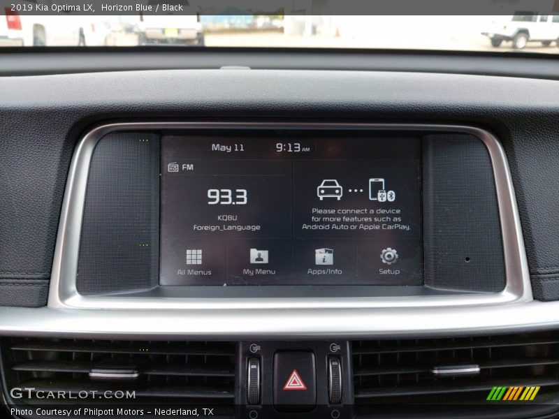 Horizon Blue / Black 2019 Kia Optima LX