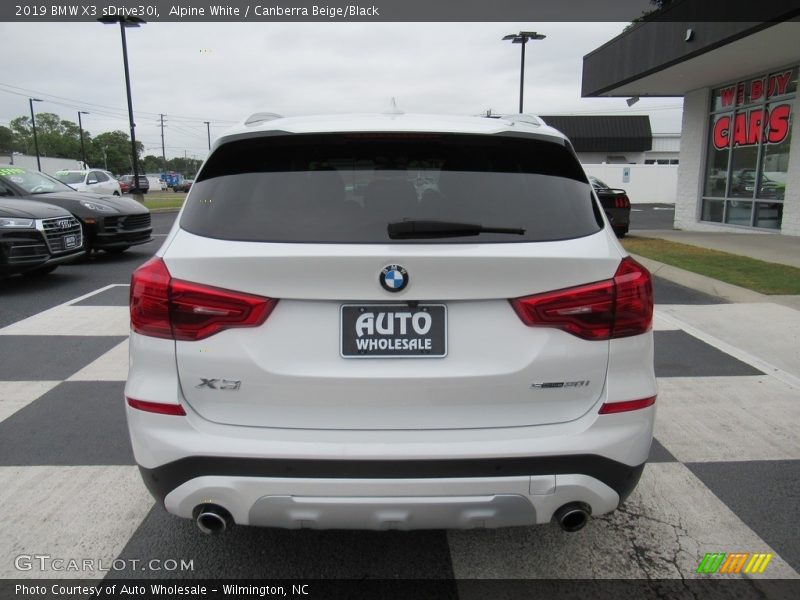 Alpine White / Canberra Beige/Black 2019 BMW X3 sDrive30i