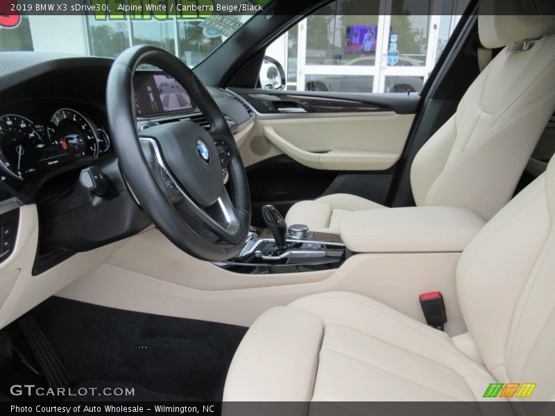 Alpine White / Canberra Beige/Black 2019 BMW X3 sDrive30i