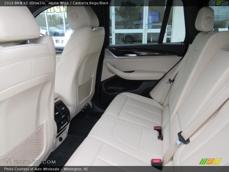 Alpine White / Canberra Beige/Black 2019 BMW X3 sDrive30i