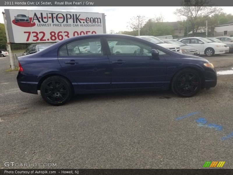 Royal Blue Pearl / Gray 2011 Honda Civic LX Sedan