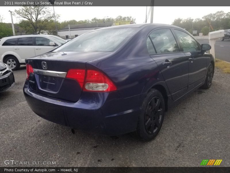 Royal Blue Pearl / Gray 2011 Honda Civic LX Sedan