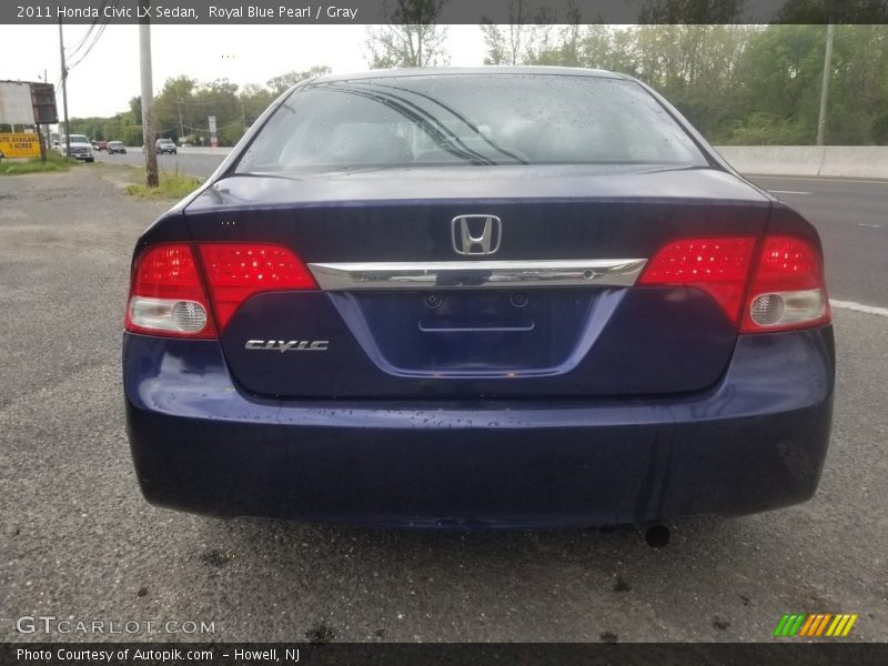 Royal Blue Pearl / Gray 2011 Honda Civic LX Sedan
