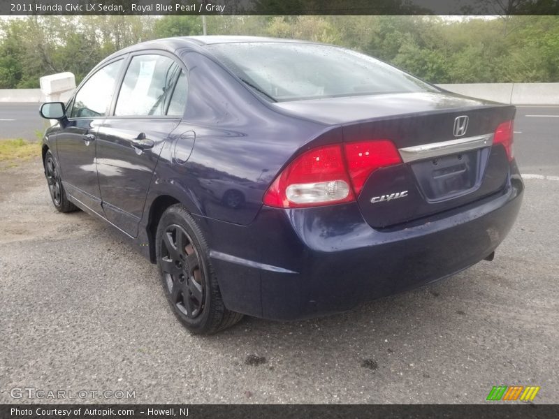 Royal Blue Pearl / Gray 2011 Honda Civic LX Sedan