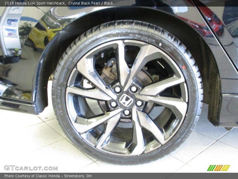 Crystal Black Pearl / Black 2018 Honda Civic Sport Hatchback