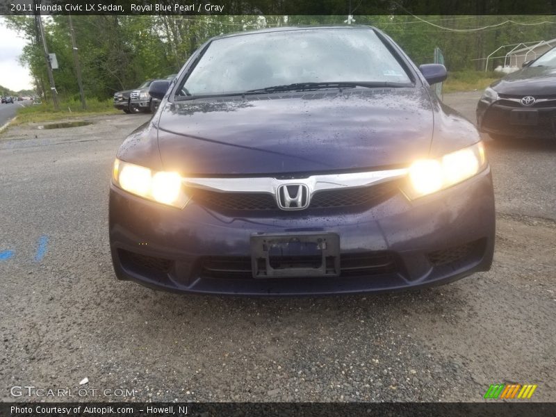 Royal Blue Pearl / Gray 2011 Honda Civic LX Sedan