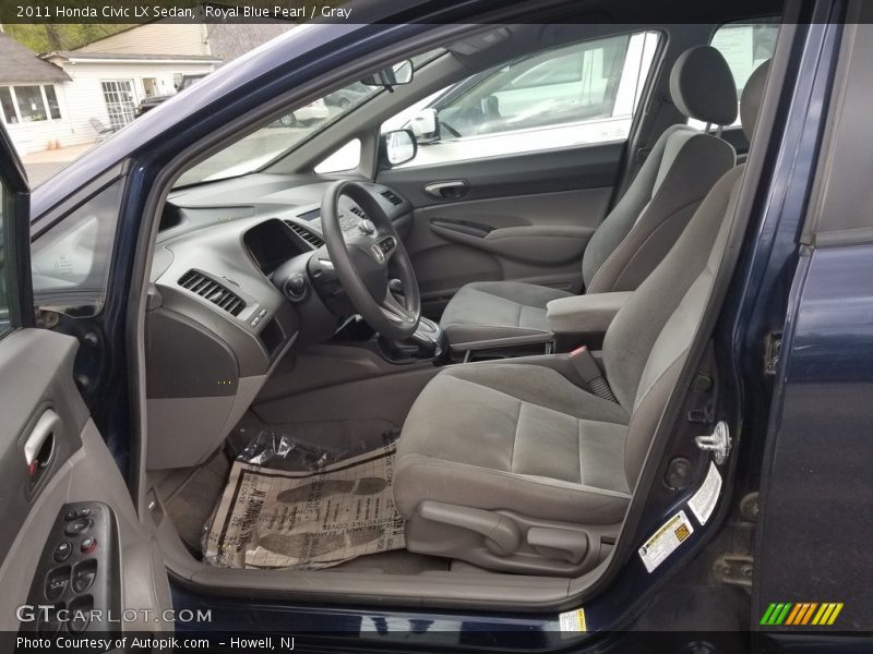 Royal Blue Pearl / Gray 2011 Honda Civic LX Sedan