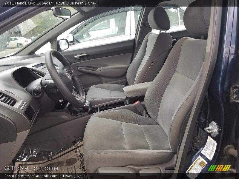 Royal Blue Pearl / Gray 2011 Honda Civic LX Sedan