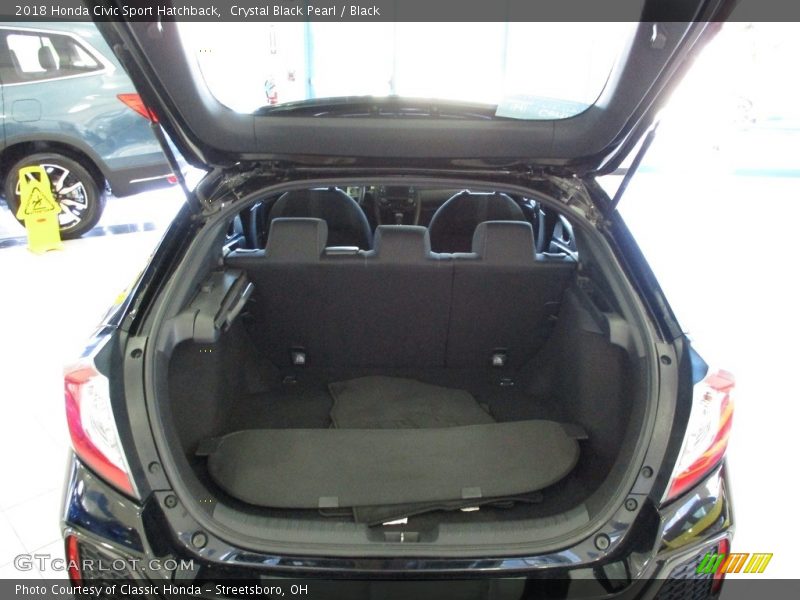 Crystal Black Pearl / Black 2018 Honda Civic Sport Hatchback