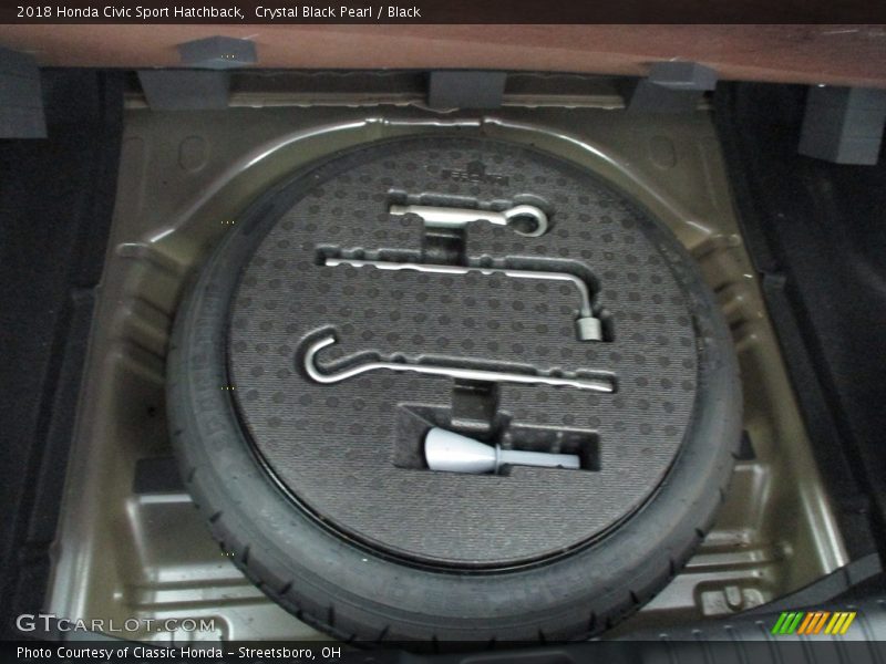 Crystal Black Pearl / Black 2018 Honda Civic Sport Hatchback