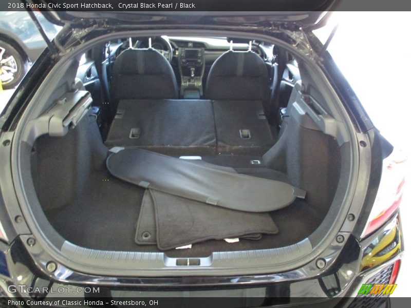 Crystal Black Pearl / Black 2018 Honda Civic Sport Hatchback