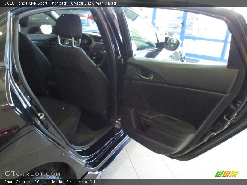 Crystal Black Pearl / Black 2018 Honda Civic Sport Hatchback