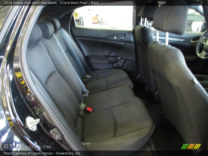 Crystal Black Pearl / Black 2018 Honda Civic Sport Hatchback