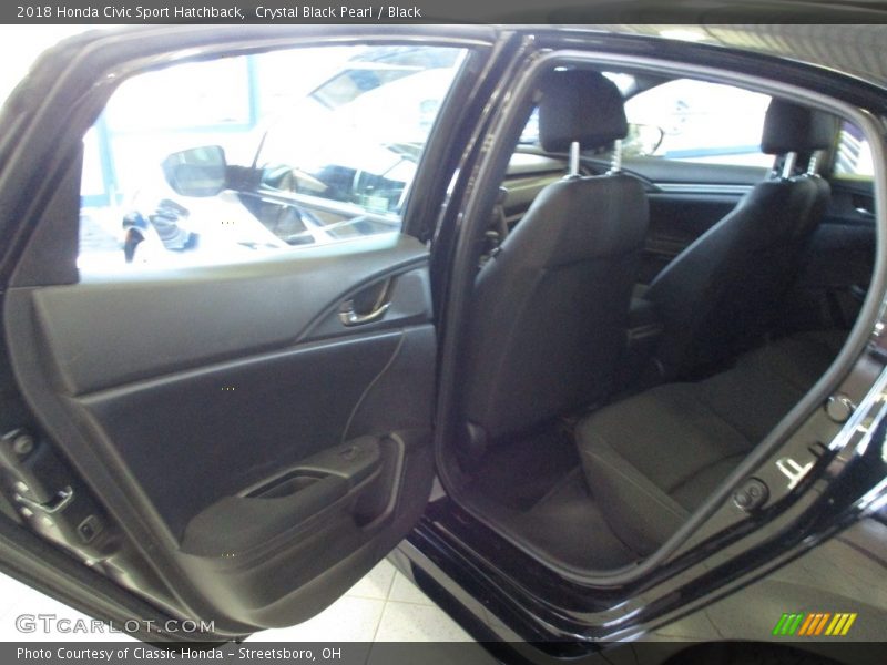 Crystal Black Pearl / Black 2018 Honda Civic Sport Hatchback