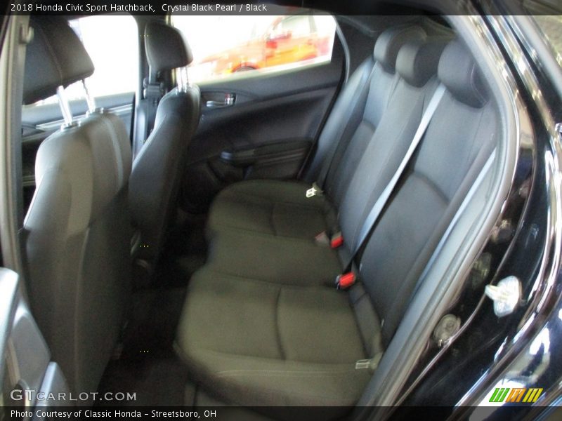 Crystal Black Pearl / Black 2018 Honda Civic Sport Hatchback