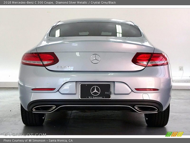 Diamond Silver Metallic / Crystal Grey/Black 2018 Mercedes-Benz C 300 Coupe