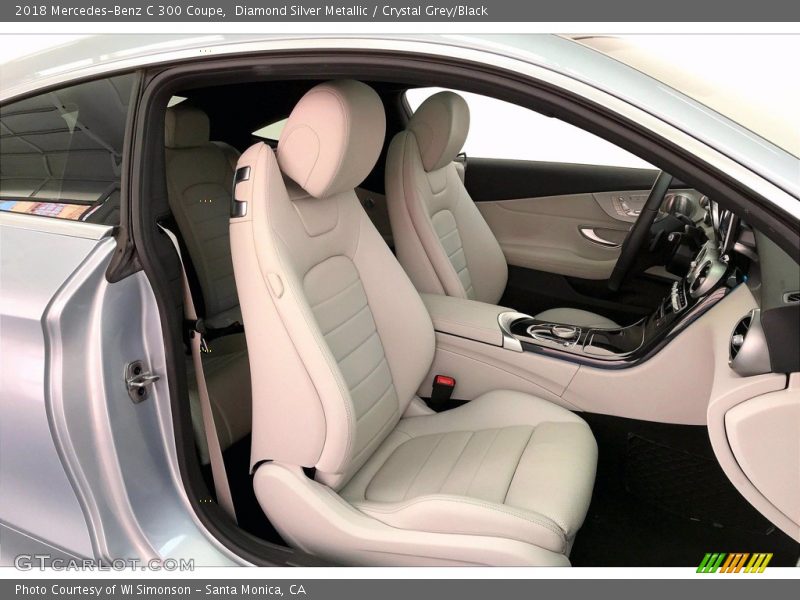 Diamond Silver Metallic / Crystal Grey/Black 2018 Mercedes-Benz C 300 Coupe