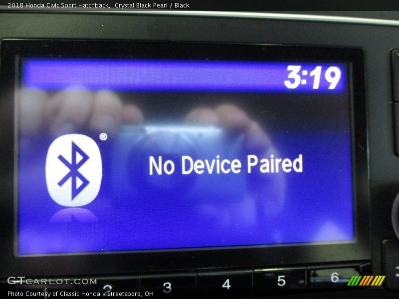 Crystal Black Pearl / Black 2018 Honda Civic Sport Hatchback
