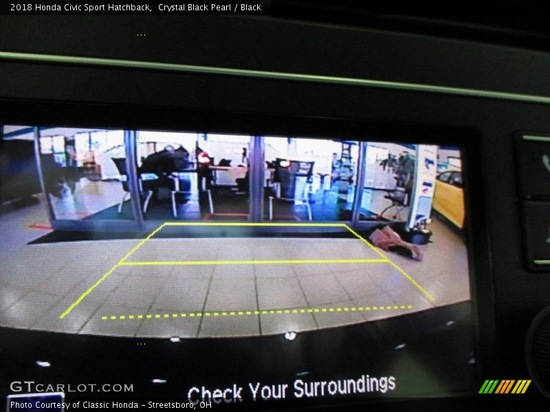 Crystal Black Pearl / Black 2018 Honda Civic Sport Hatchback