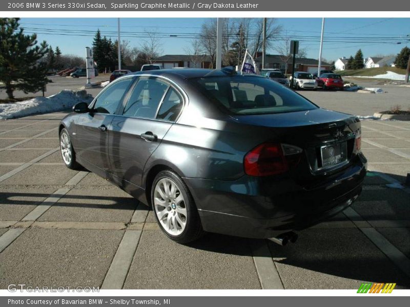 Sparkling Graphite Metallic / Gray Dakota Leather 2006 BMW 3 Series 330xi Sedan