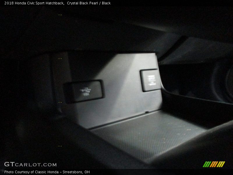 Crystal Black Pearl / Black 2018 Honda Civic Sport Hatchback