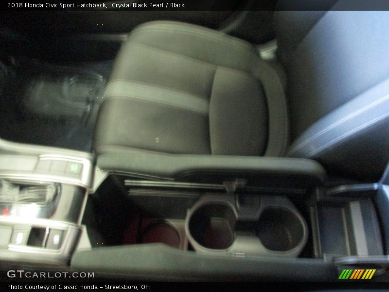Crystal Black Pearl / Black 2018 Honda Civic Sport Hatchback
