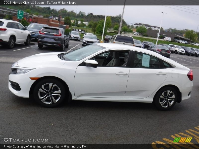 Taffeta White / Ivory 2018 Honda Civic LX Sedan