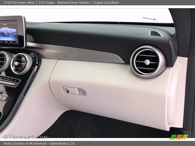 Diamond Silver Metallic / Crystal Grey/Black 2018 Mercedes-Benz C 300 Coupe