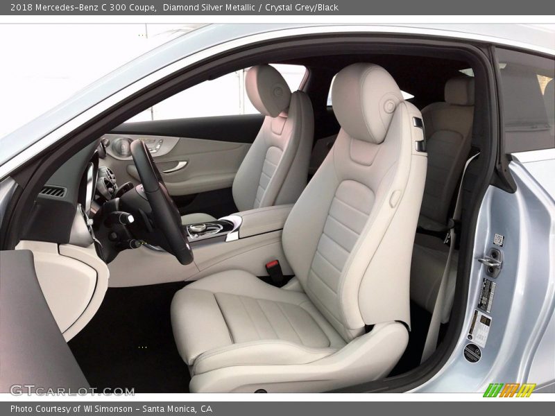 Diamond Silver Metallic / Crystal Grey/Black 2018 Mercedes-Benz C 300 Coupe