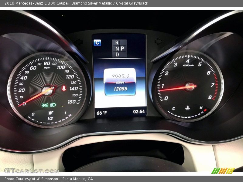 Diamond Silver Metallic / Crystal Grey/Black 2018 Mercedes-Benz C 300 Coupe