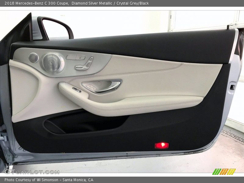 Diamond Silver Metallic / Crystal Grey/Black 2018 Mercedes-Benz C 300 Coupe