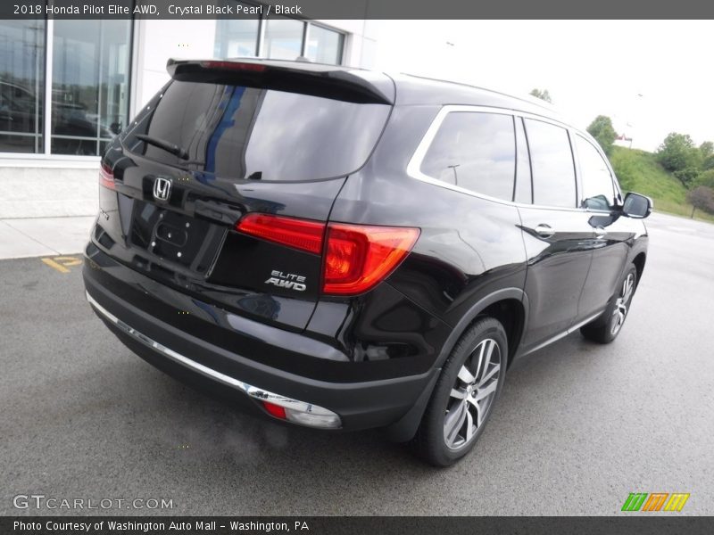 Crystal Black Pearl / Black 2018 Honda Pilot Elite AWD