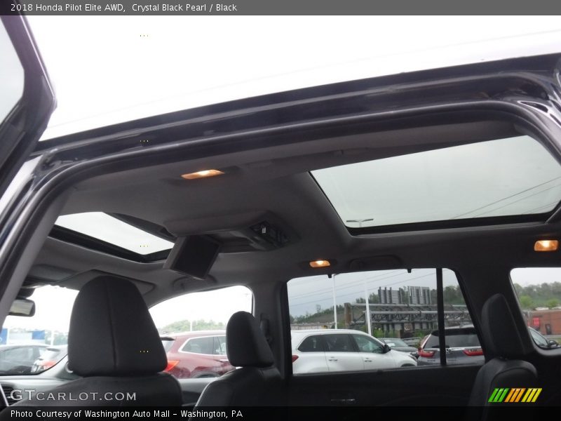 Crystal Black Pearl / Black 2018 Honda Pilot Elite AWD