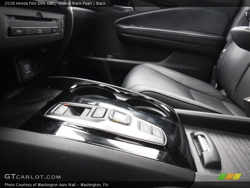 Crystal Black Pearl / Black 2018 Honda Pilot Elite AWD