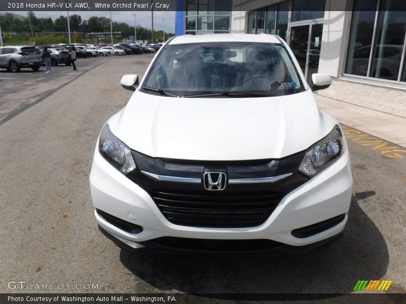 White Orchid Pearl / Gray 2018 Honda HR-V LX AWD