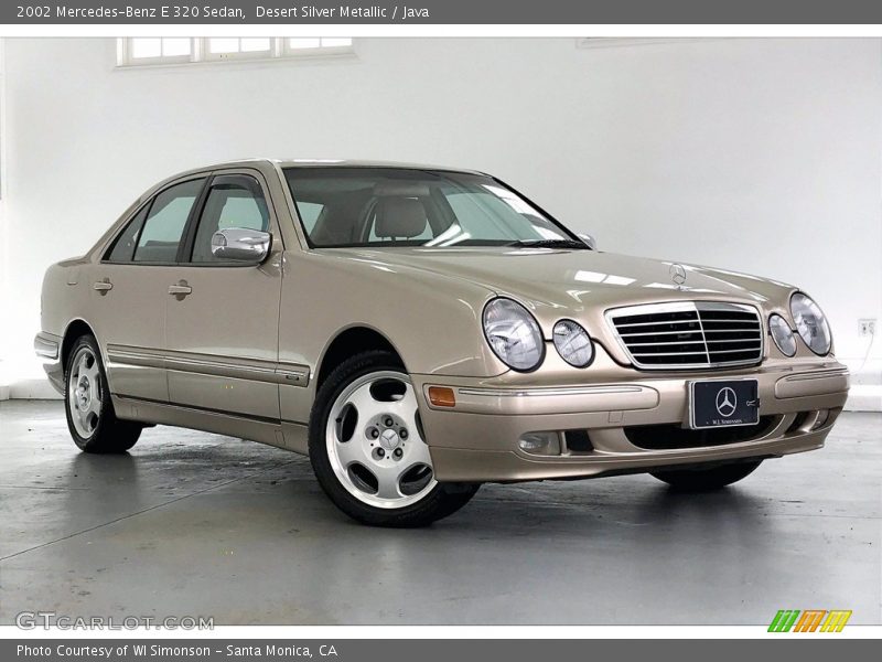 Desert Silver Metallic / Java 2002 Mercedes-Benz E 320 Sedan