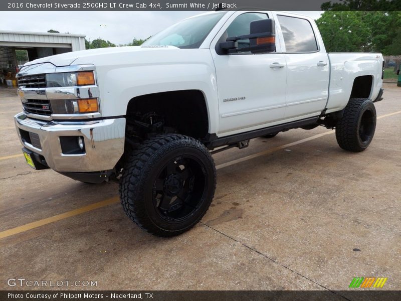 Summit White / Jet Black 2016 Chevrolet Silverado 2500HD LT Crew Cab 4x4