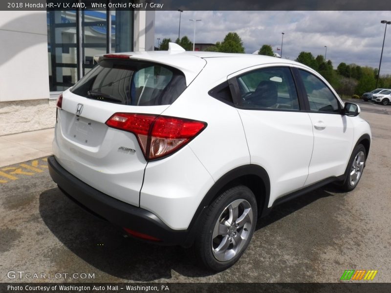 White Orchid Pearl / Gray 2018 Honda HR-V LX AWD