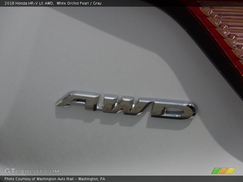 White Orchid Pearl / Gray 2018 Honda HR-V LX AWD