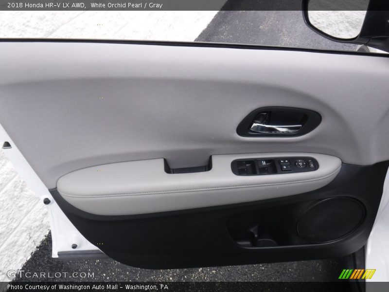 White Orchid Pearl / Gray 2018 Honda HR-V LX AWD