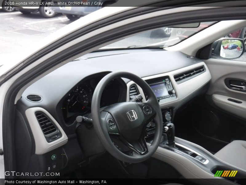 White Orchid Pearl / Gray 2018 Honda HR-V LX AWD