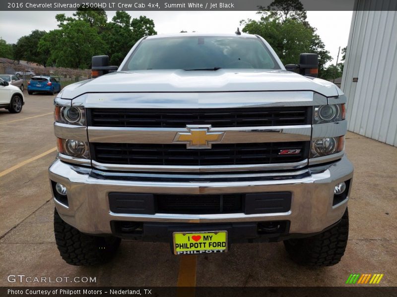 Summit White / Jet Black 2016 Chevrolet Silverado 2500HD LT Crew Cab 4x4