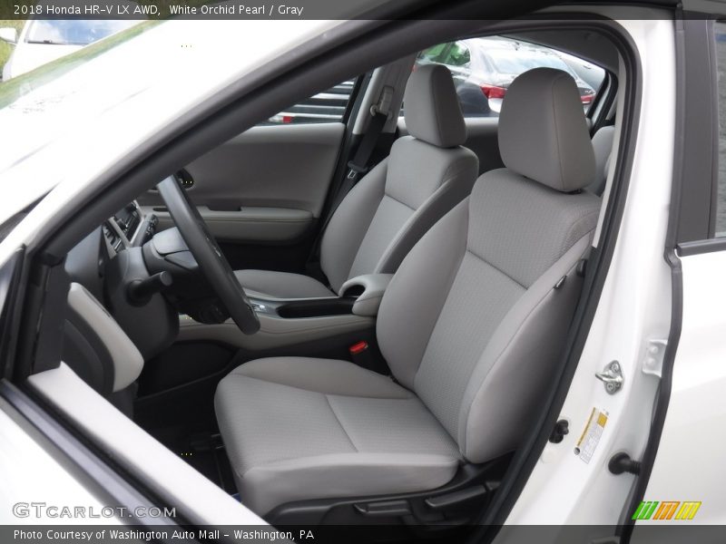 White Orchid Pearl / Gray 2018 Honda HR-V LX AWD