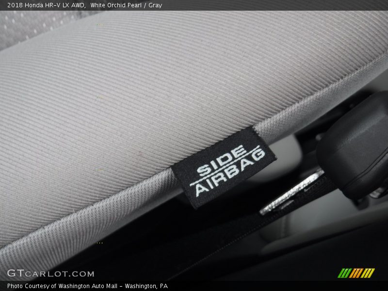 White Orchid Pearl / Gray 2018 Honda HR-V LX AWD