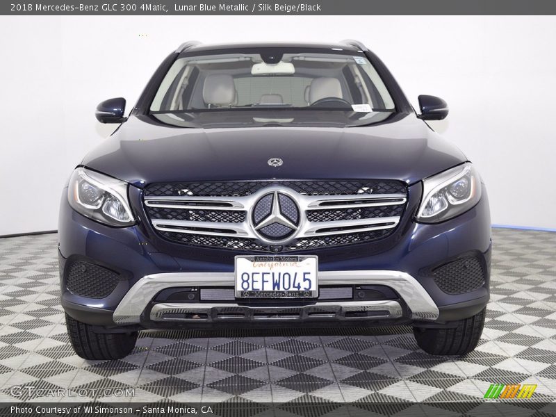 Lunar Blue Metallic / Silk Beige/Black 2018 Mercedes-Benz GLC 300 4Matic