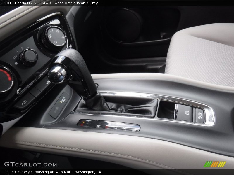 White Orchid Pearl / Gray 2018 Honda HR-V LX AWD
