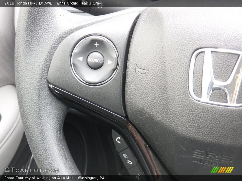 White Orchid Pearl / Gray 2018 Honda HR-V LX AWD