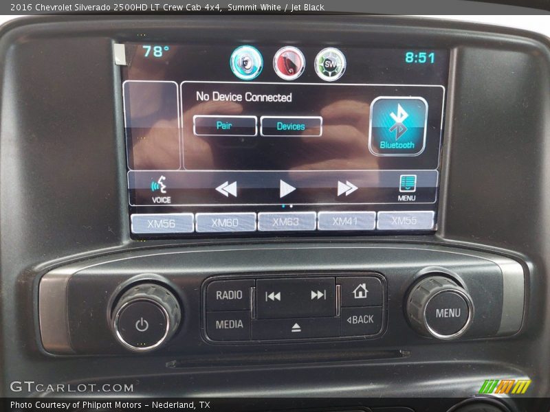 Summit White / Jet Black 2016 Chevrolet Silverado 2500HD LT Crew Cab 4x4