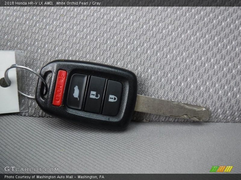 White Orchid Pearl / Gray 2018 Honda HR-V LX AWD